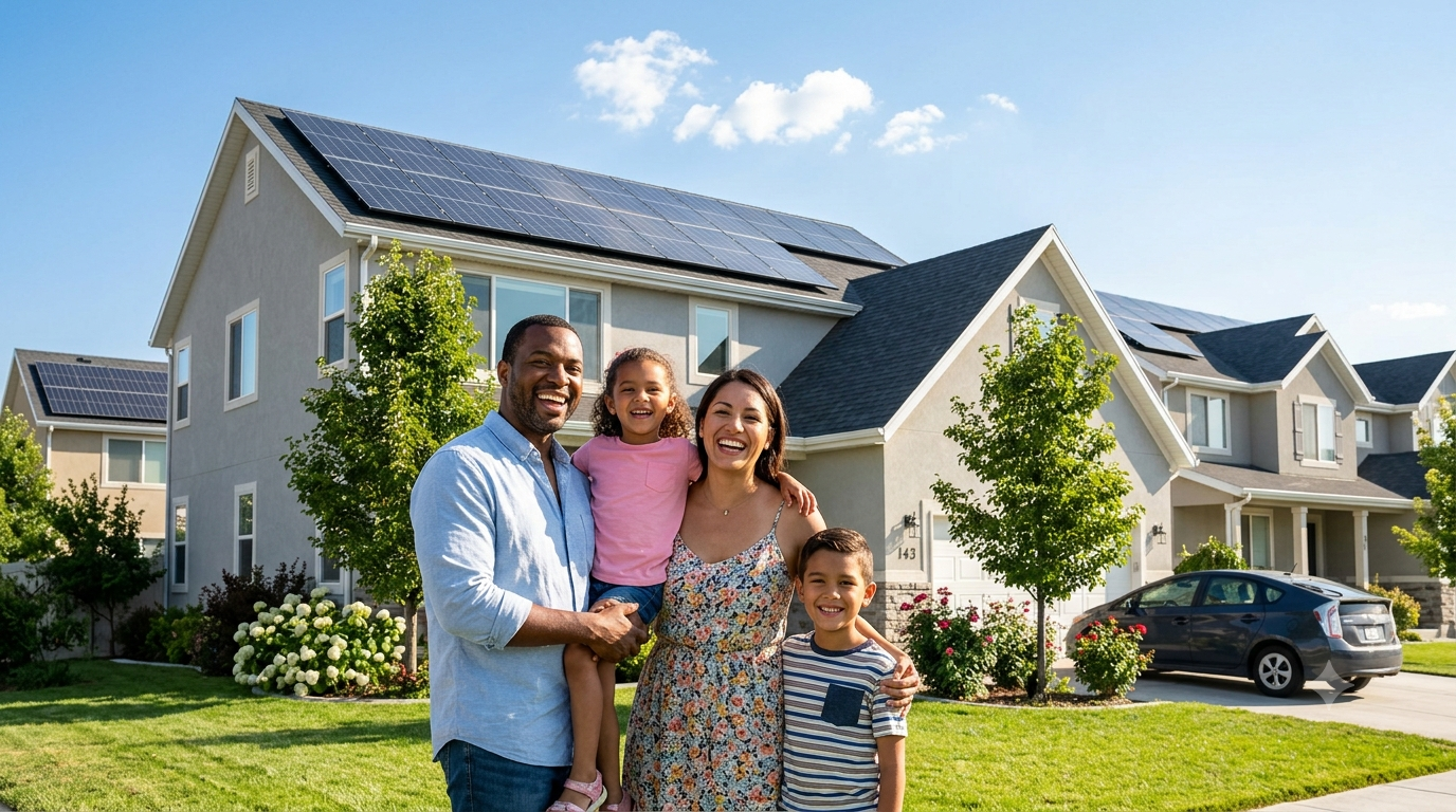 California home with solar panels
